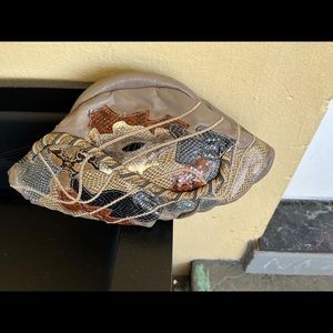 Vintage leather clutch